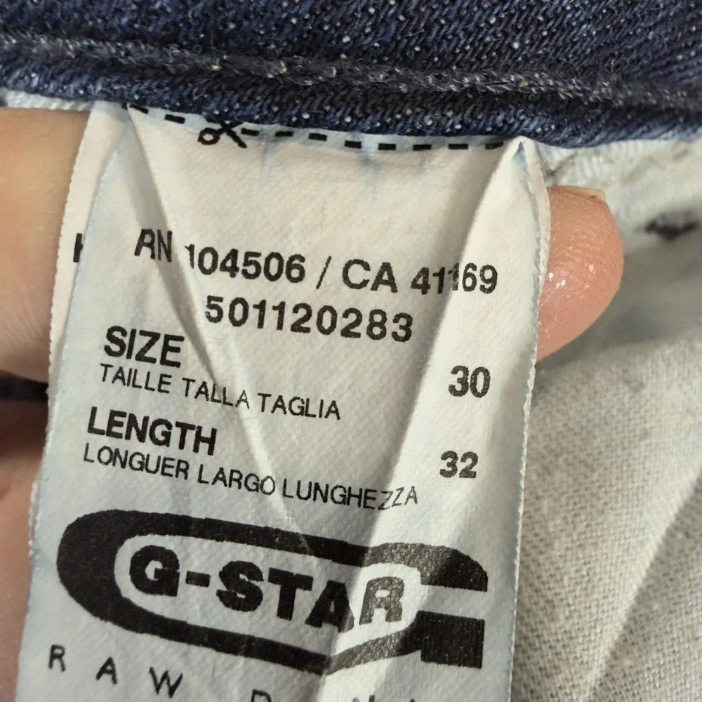G Star‎ Raw Jeans Womens 30x32 HELLER STRAIGHT Low Rise Y2K Faded Opium Logo